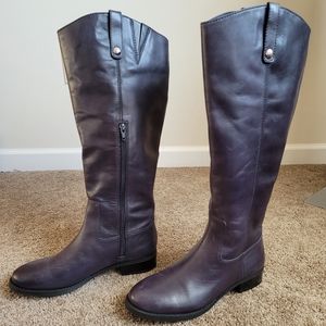 Navy Leather INC International Concepts Boots Size 7.5